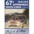 1999 Réglement  RALLYE de MONTE-CARLO 