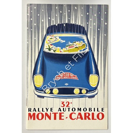 1963 Program 32nd Rally Monte-Carlo