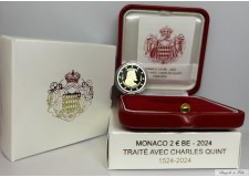 Monaco 2024 BE 2 euro Charles Quint  Disponible