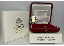 Monaco 2023 BE 2 euro Centenaire du Prince Rainier III