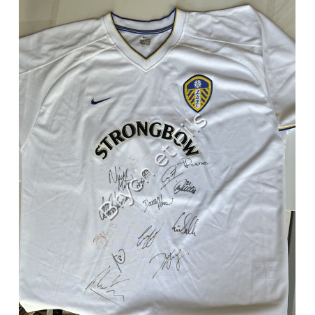 Leeds United Football Club jersey signed by the team