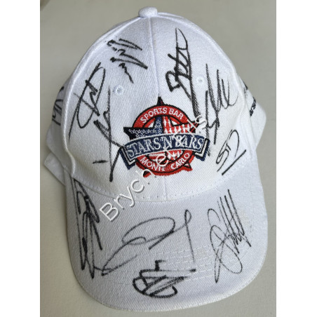Cap signed by numerous pilots F1