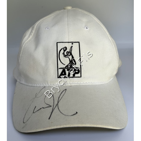 Cap signed by Anna Kournikova