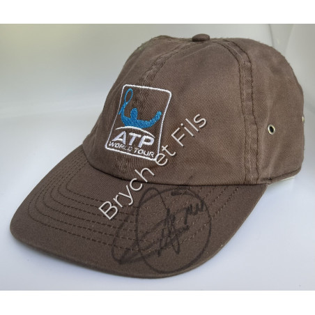 Cap signed by Novak Djokovic