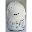 Cap signed by Djokovic, Nadal, Federer