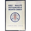 1952 Réglement XXIIè RALLYE de MONTE-CARLO 