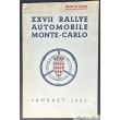 1957 Réglement XXVIIè  RALLYE de MONTE-CARLO 