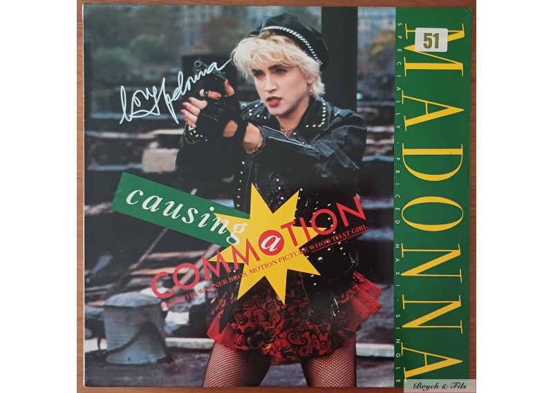 "MADONNA"     Vinyle 33T signé