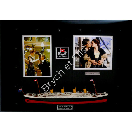 "TITANIC" 2 photos dédicacées , maquette