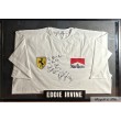 A Ferrari T-Shirt dedicated and signed by Irvine