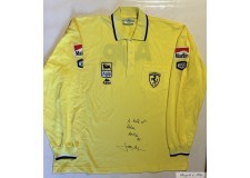 A Ferrari Polo dedicated and signed by Alesi