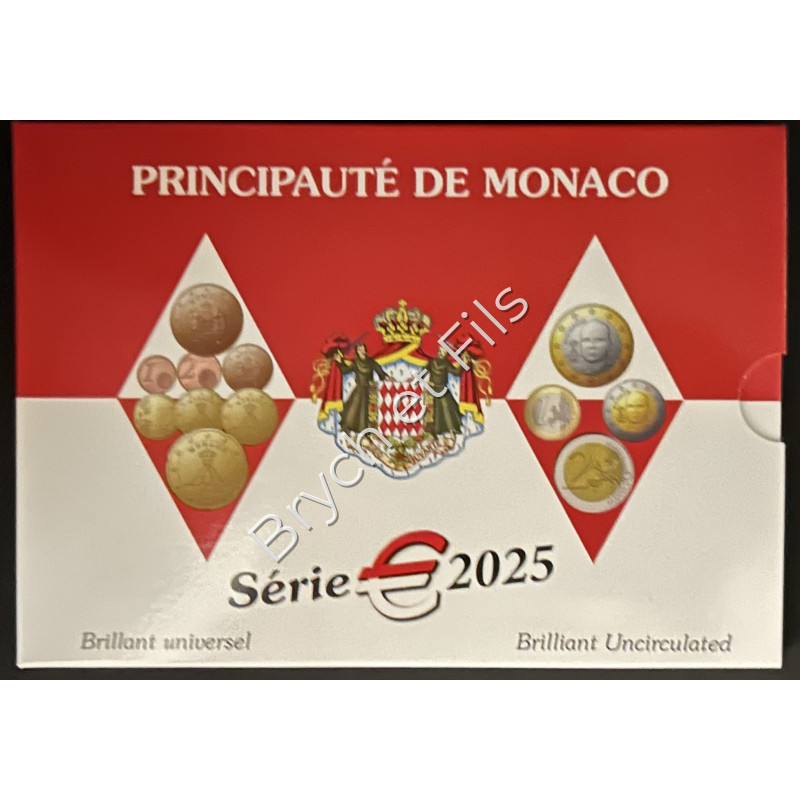 MONACO 2025 Coffret BU 8 pièces