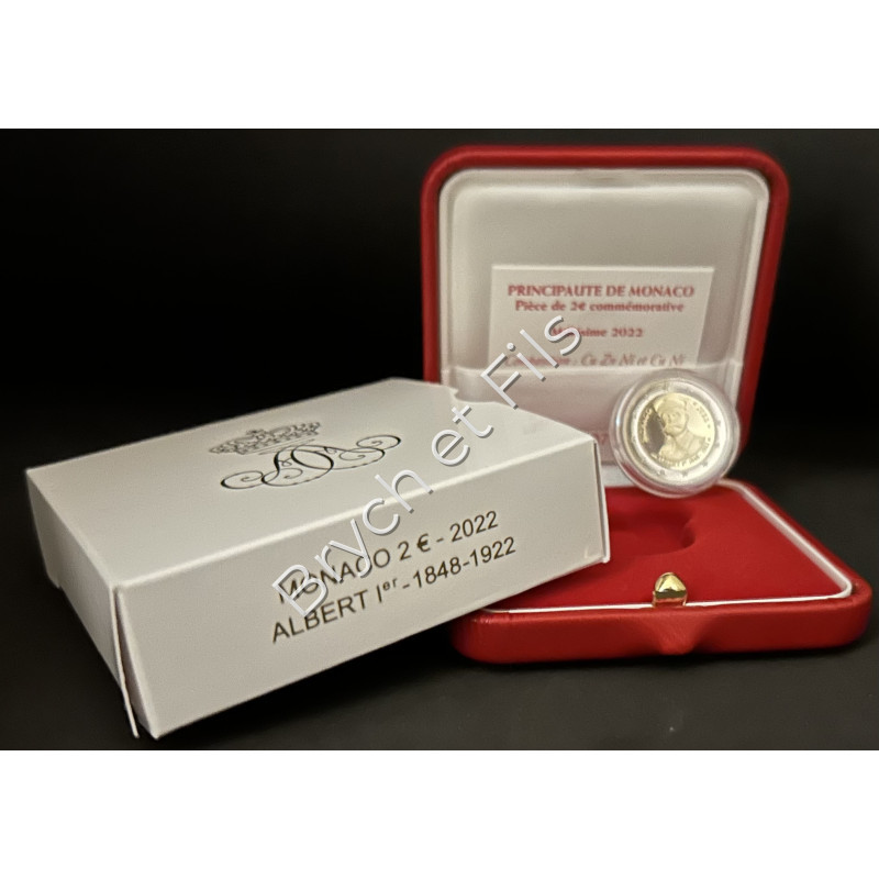 MONACO 2022. ALBERT Ier  2€ commémorative