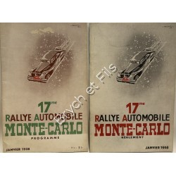 1938 PROGRAMME et REGLEMENT...