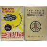1961 PROGRAMME et REGLEMENT XXXè RALLYE MONTE-CARLO