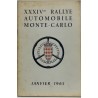 1965 REGLEMENT XXXIV RALLYE MONTE CARLO
