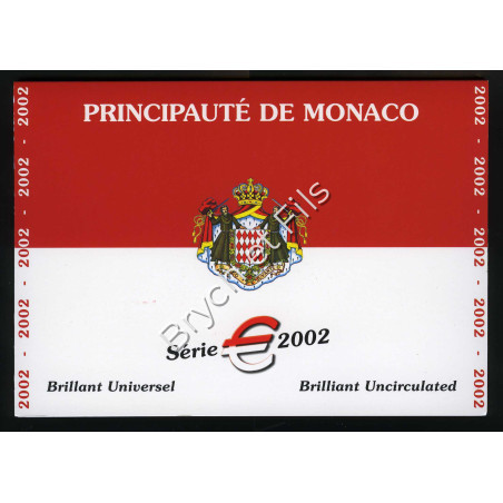 Monaco 2002 BU coffret 8 pièces de 1ct à 2 euro