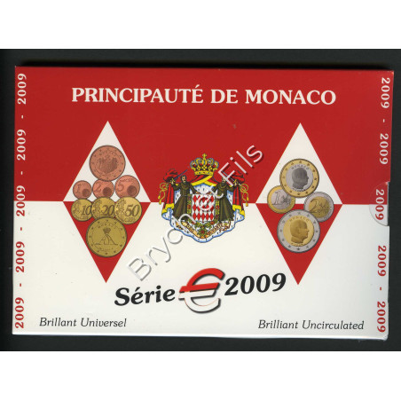 Monaco 2009 BU coffret 8 pièces de 2€ à 1 centime